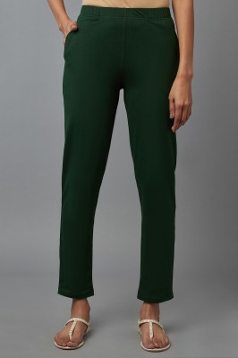 ELLEVEN Regular Fit Women Green Trousers