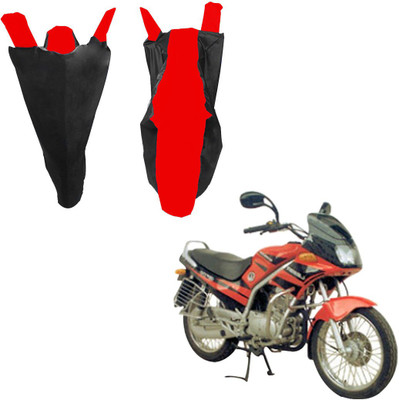 RiderShine Waterproof Two Wheeler Cover for Kinetic(GF 170, Black, Red)