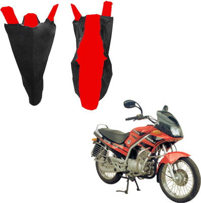 RiderShine Waterproof Two Wheeler Cover for Kinetic(GF Lazer, Black, Red)