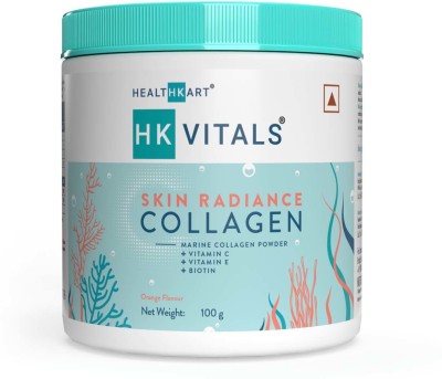 HEALTHKART HK Vitals Skin Radiance Collagen Supplement with Biotin, Orange, 100 g(100 g)