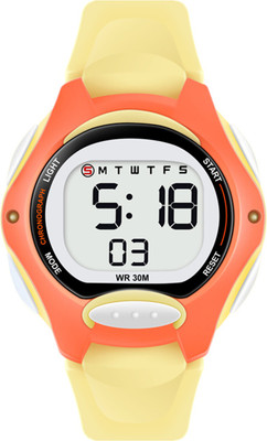 Time Up New Arrival Small Size Multi-Color Dial Alarm,Light,Stopwatch & Water Proof Digital Watch  - For Boys & Girls