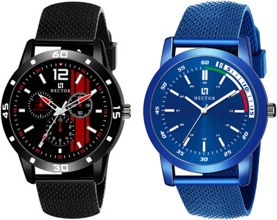Hector HC06-HC11 New Stylish Attractive Designer Combo Set of 2 Analog Watch  - For Men