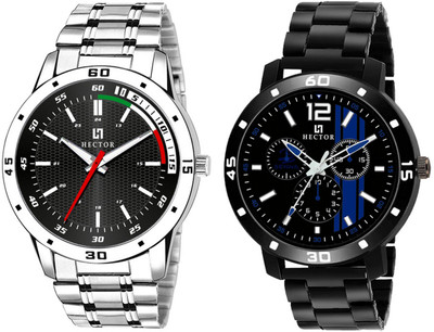 Hector HC101-HC104 New Stylish Attractive Designer Combo Set of 2 Analog Watch  - For Men