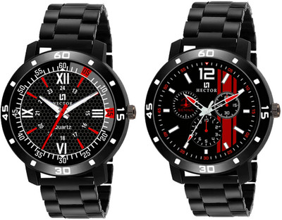 Hector HC103-HC106 New Stylish Attractive Designer Combo Set of 2 Analog Watch  - For Men