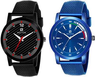 Hector HC10-HC11 New Stylish Attractive Designer Combo Set of 2 Analog Watch  - For Men