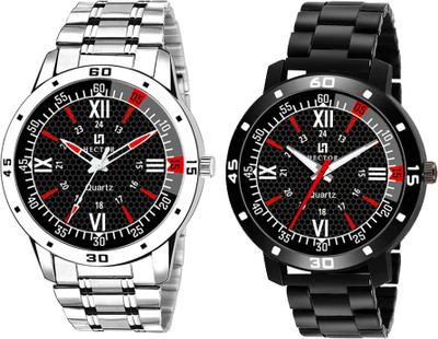 Hector HC102-HC106 New Stylish Attractive Designer Combo Set of 2 Analog Watch  - For Men