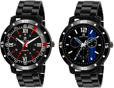 Hector HC104-HC106 New Stylish Attractive Designer Combo Set of 2 Analog Watch  - For Men