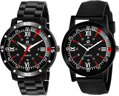 Hector HC09-HC106 New Stylish Attractive Designer Combo Set of 2 Analog Watch  - For Men