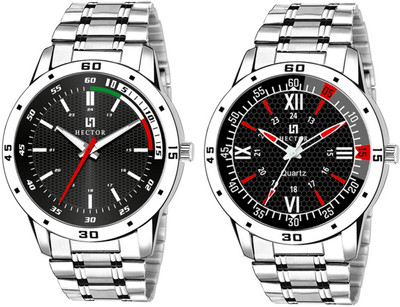 Hector HC101-HC102 New Stylish Attractive Designer Combo Set of 2 Analog Watch  - For Men