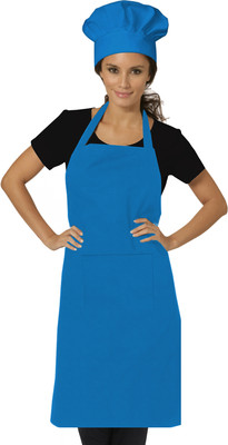 OASIS Cotton Chef's Apron - Free Size(Dark Blue, Single Piece)