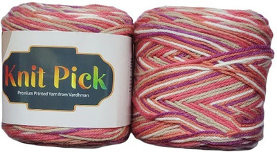 JEFFY Vardhman Knit Pick Wool Knitting Yarn, 400 gm Shade no-12