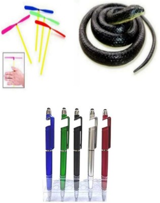 imtion 3 IN 1 ( 2 Airfly + 1 Snake toys + 1 Pcs 3 in 1 Pen with Mobile Stand