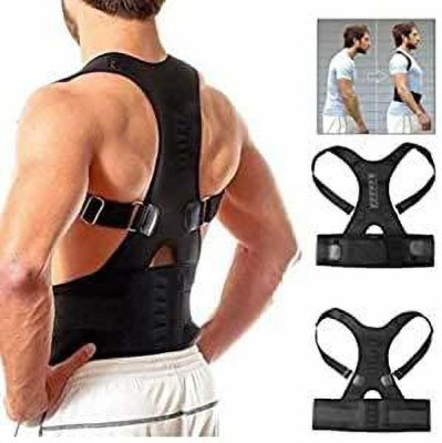 onpoint Posture Corrector Back Support Belt,Back Brace belt Magnetic Therapy Shoulder Belt Back Support(Black)