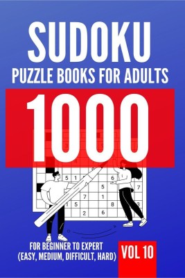 1000 Sudoku Puzzle Books For Adults | For Beginner To Expert (Easy, Medium, Difficult, Hard) | Vol 10(English, Paperback, George Lopez)