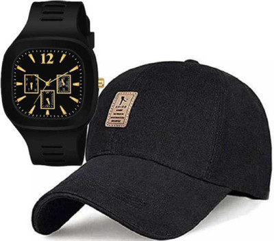 zendro Self Design Sports/Regular Cap Cap(Pack of 2)