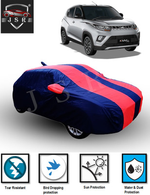 J S R Car Cover For Mahindra KUV100 (With Mirror Pockets)(Red, Blue)