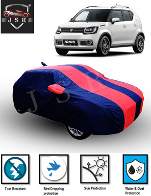 J S R Car Cover For Maruti Suzuki Ignis (With Mirror Pockets)(Red, Blue)