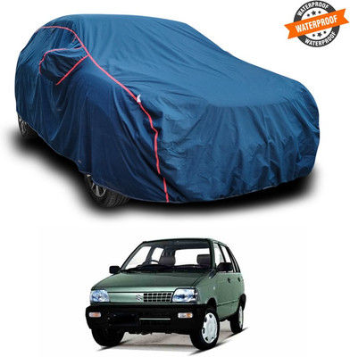 GOSHIV-car and bike accessories Car Cover For Maruti Suzuki 800 MPFI 5 SPEED TYPEII (With Mirror Pockets)(Blue)