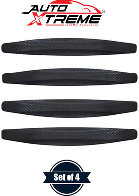 Auto Xtreme Rubber Car Bumper Guard(Black, Pack of 4, Universal For Car, Universal For Car)