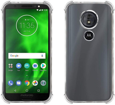 Elica Back Cover for Motorola Moto G6 Play(Transparent, Grip Case, Silicon, Pack of: 1)