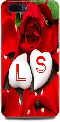 JUGGA Back Cover for OPPO A3s, CPH1803, L LOVES S NAME,L NAME, S LETTER, ALPHABET,L LOVE S NAME(Red, Hard Case, Pack of: 1)