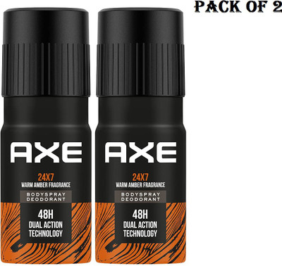 AXE Recharge 24*7 (150ml each) - Pack of 2* Deodorant Spray  -  For Men(300 ml, Pack of 2)