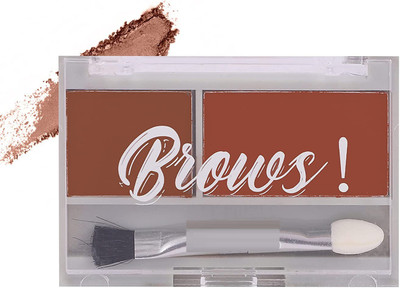 YAWI Professional Eye brow makeup Dual Mini Brows Kit with Mini Brush(BROWN)