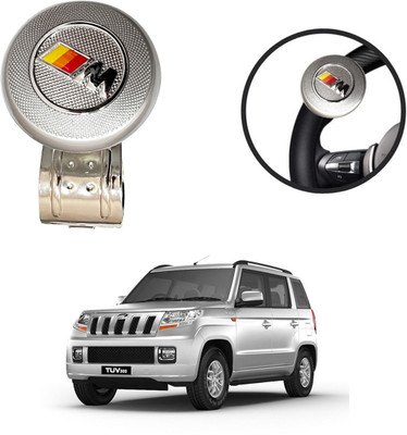 Oshotto Metal Car Steering Knob(Silver)