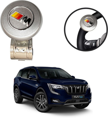 Oshotto Metal Car Steering Knob(Silver)