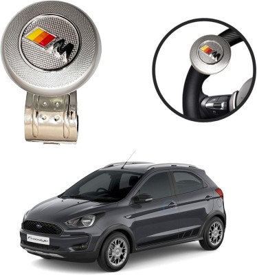 Oshotto Metal Car Steering Knob(Silver)