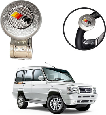 Oshotto Metal Car Steering Knob(Silver)