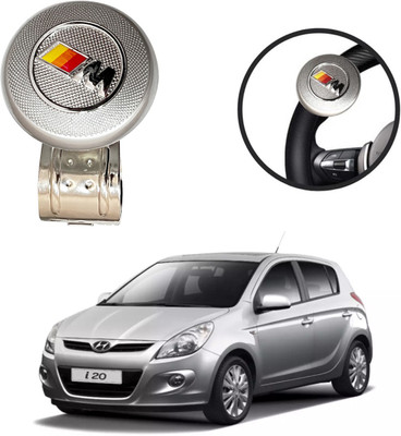 Oshotto Metal Car Steering Knob(Silver)