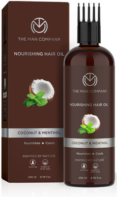 THE MAN COMPANY Deep Nourishing Coconut and Menthol Cool Hair Oil with Oil Applicator Hair Oil