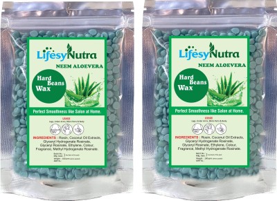 Lifesy Nutra Professional Neem Aloevera Hard Wax Beens for Painless Hair Removal Wax Wax(200 g)