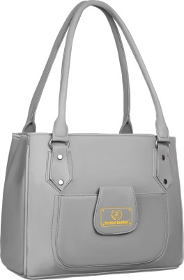 perfect leather Women Silver Shoulder Bag