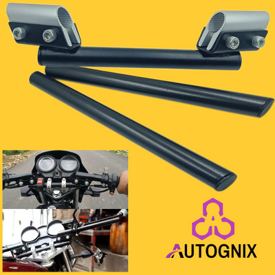 AutoGnix Universal Handle Bar 3 Pcs Rod for All Bikes Handle Bar(Black, Silver)