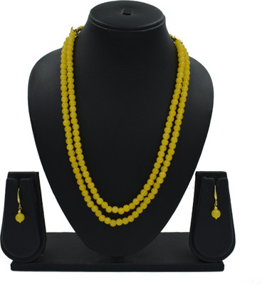 Sandhya Designer Studio Metal Yellow Jewellery Set(Pack of 1)