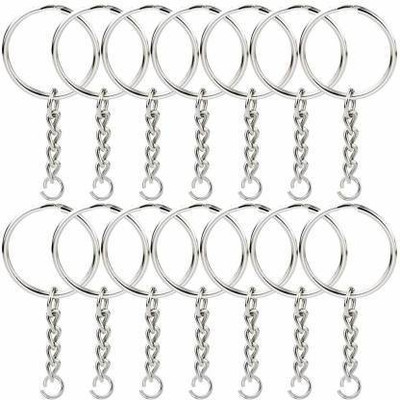 ShopTalk ilver 28mm Open Jump Ring Connector Key (pack Of 50) Key Chain