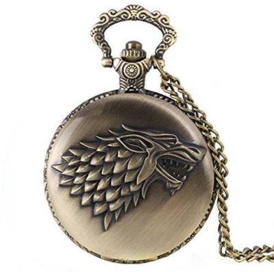 RainSound Game of thrones House stark design Pocket watch Key Chain