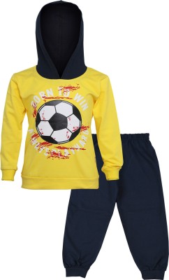 CATCUB Boys & Girls Casual Sweatshirt Track Pants(Yellow)