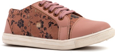 Adrianna Girls Lace Sneakers(Pink, 16 Years and Above)