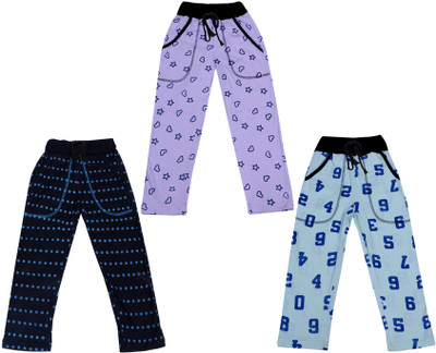 IndiWeaves Track Pant For Boys & Girls(Multicolor, Pack of 3)