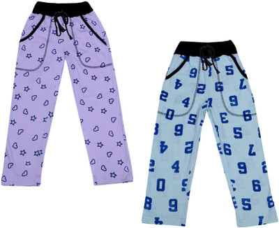 Indistar Track Pant For Boys & Girls(Purple, Pack of 2)