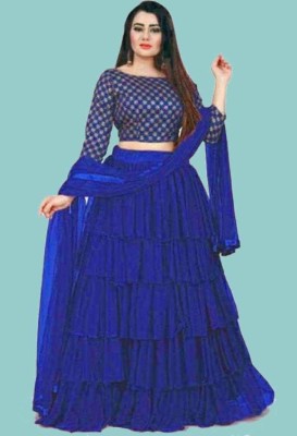 BIPIN ENTERPRISE Anarkali Gown(Light Blue)