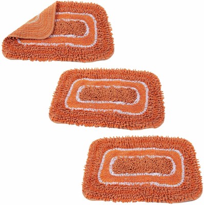 Shivkirpa Cotton Door Mat(Multicolor, Large, Pack of 3)