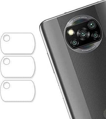 EJZATI Back Camera Lens Glass Protector for XIAOMI REDMI POCO X3(Pack of: 3)