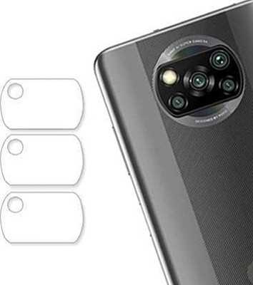 EJZATI Back Camera Lens Glass Protector for XIAOMI REDMI POCO X3(Pack of: 3)