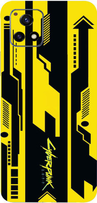 Mclaxa Yellow Cyberpunk Back Mobile Skin.., Vivo Y72 5G, Yellow Cyberpunk Mobile Skin(Yellow Cyberpunk Skin With Super Matte Finish..)
