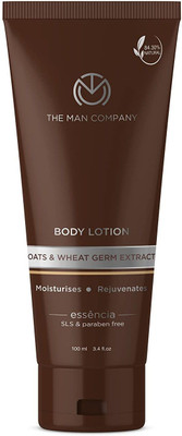 THE MAN COMPANY Body Lotion For Dry Skin | Oats, Wheat Germ Extract & Shea Butter | 100ml Pack (100 ml)