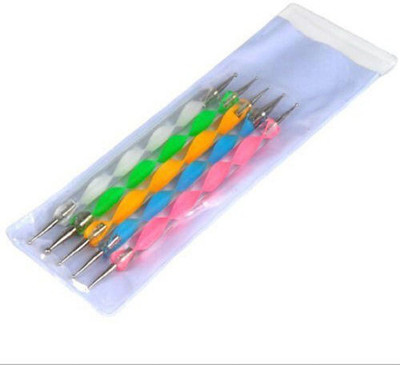 Jay Hari 5pcs 2 Way Nail Dotting Marbleizing Tool Set(Multi)